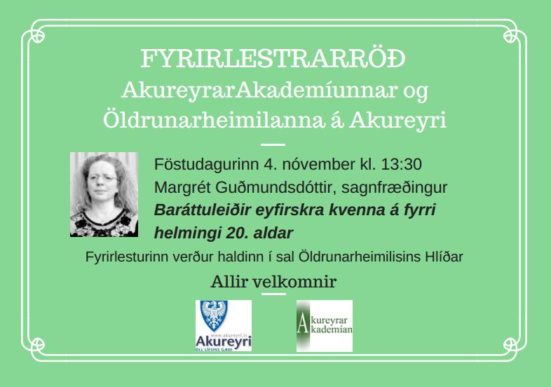 Baráttuleiðir eyfiskra kvenna á fyrri helmingi 20. aldar