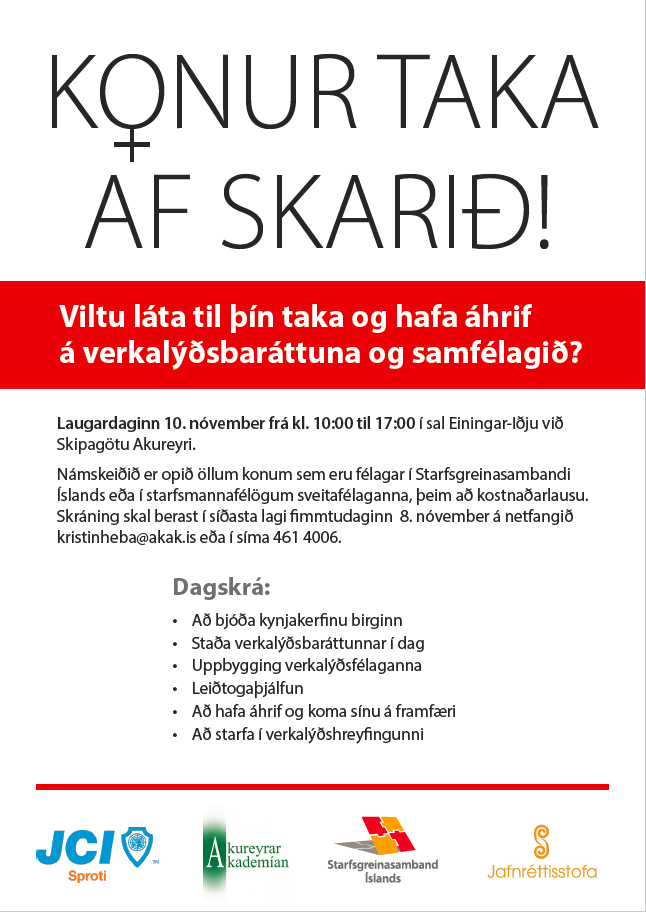 Konur taka af skarið!