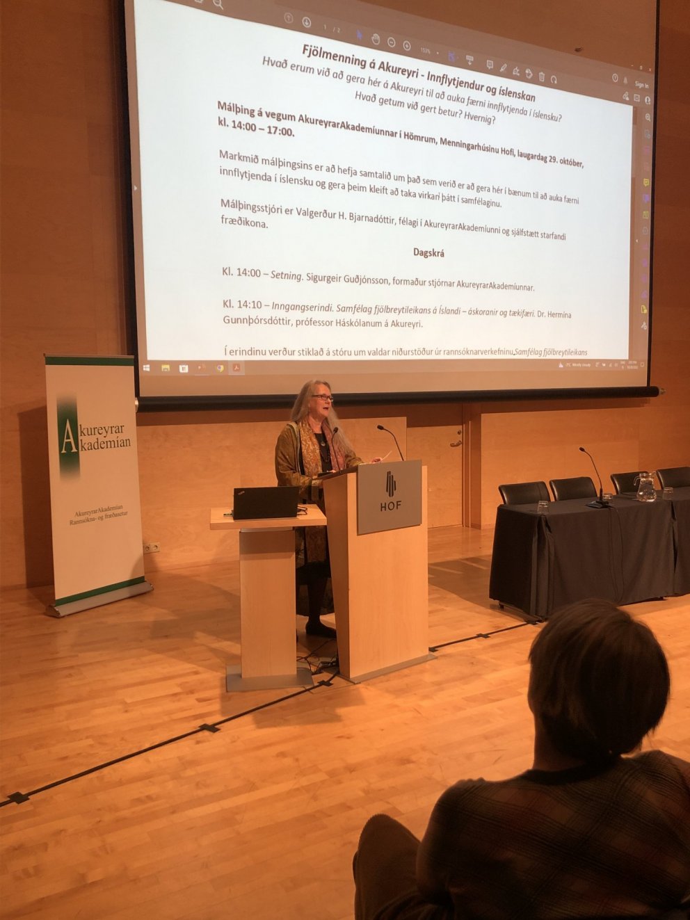 Fjölmenning á Akureyri